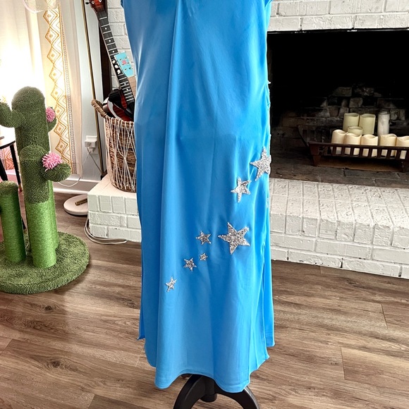 ERAS TOUR Taylor Swift Custom Satin Dress with Stars Miss Americana -ERAS Tour - Picture 4 of 8